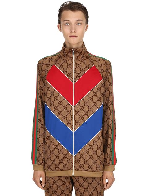 gucci gg supreme logo zip up jacket|gucci gg supreme shoulder bag.